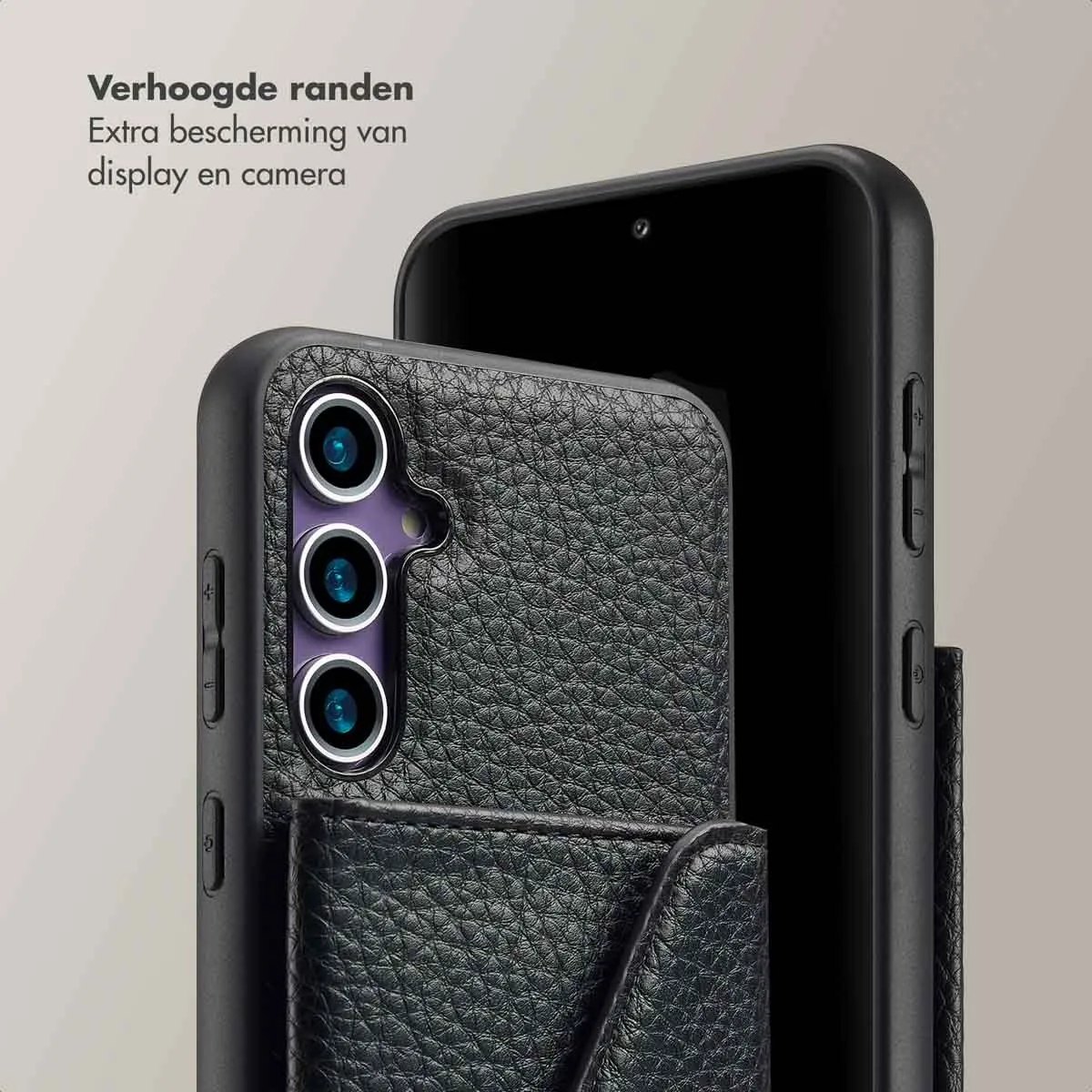 Selencia Sera Koordhoes Samsung Galaxy S23 FE - 2 Pasjes - Zwart