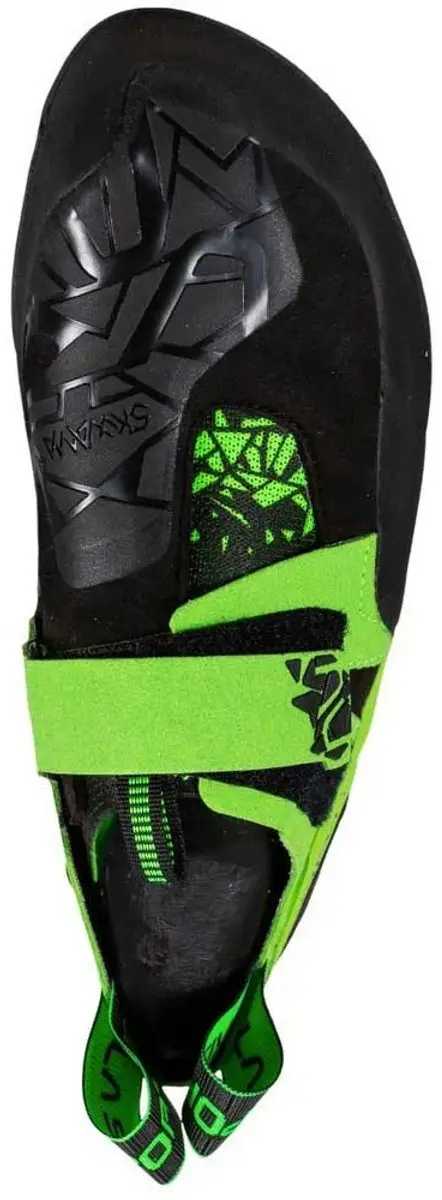 La Sportiva Skwama Vegan Klimschoenen 38.5 - Zwart/Flash Green