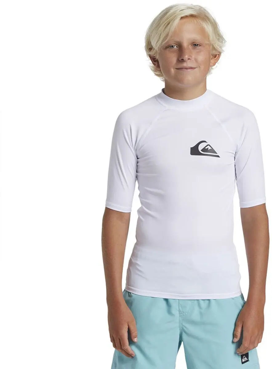 Quiksilver Upf50 Korte Mouw Rash Guard Wit 12 Years Meisje