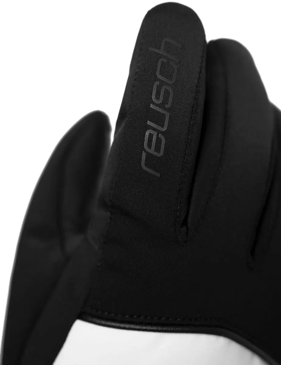Reusch Amira Fingerhandschuhe - Zilverkleurig/Zwart - Maat 7,5