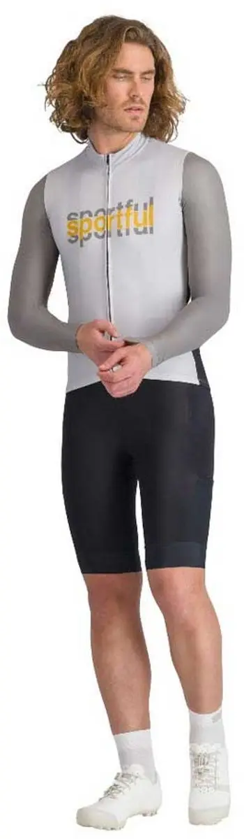 Sportful Supergiara Logo Thermal Trui - M - Stone Grey