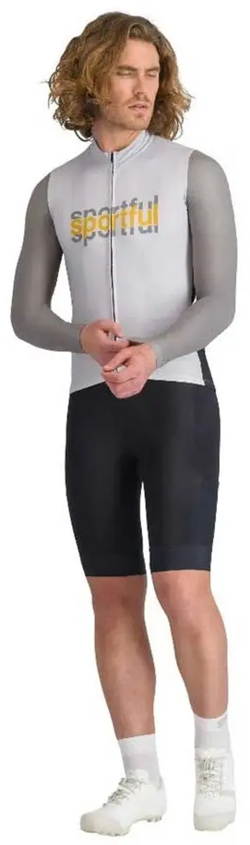 Sportful Supergiara Logo Thermal Trui - M - Stone Grey