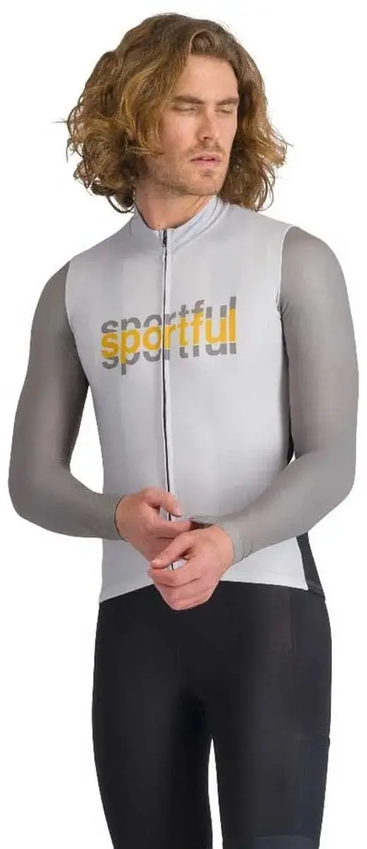 Sportful Supergiara Logo Thermal Trui - M - Stone Grey