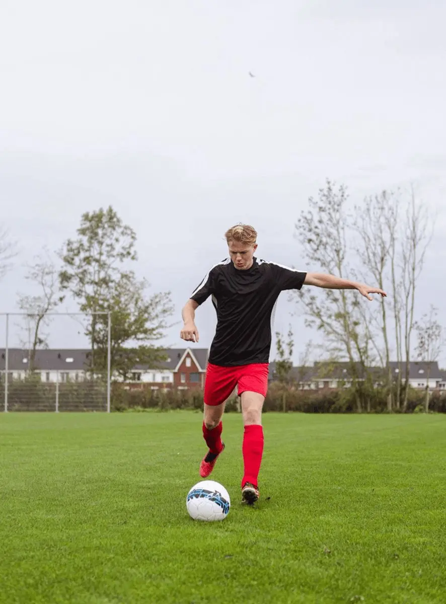 Avento Pro-Filer Voetbal Maat 5 - Zwart/Blauw