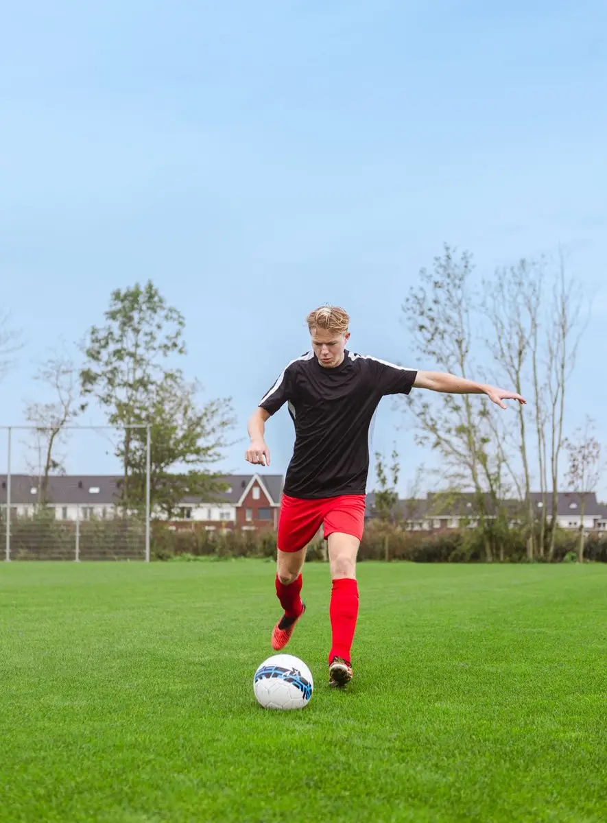 Avento Pro-Filer Voetbal Maat 5 - Zwart/Blauw