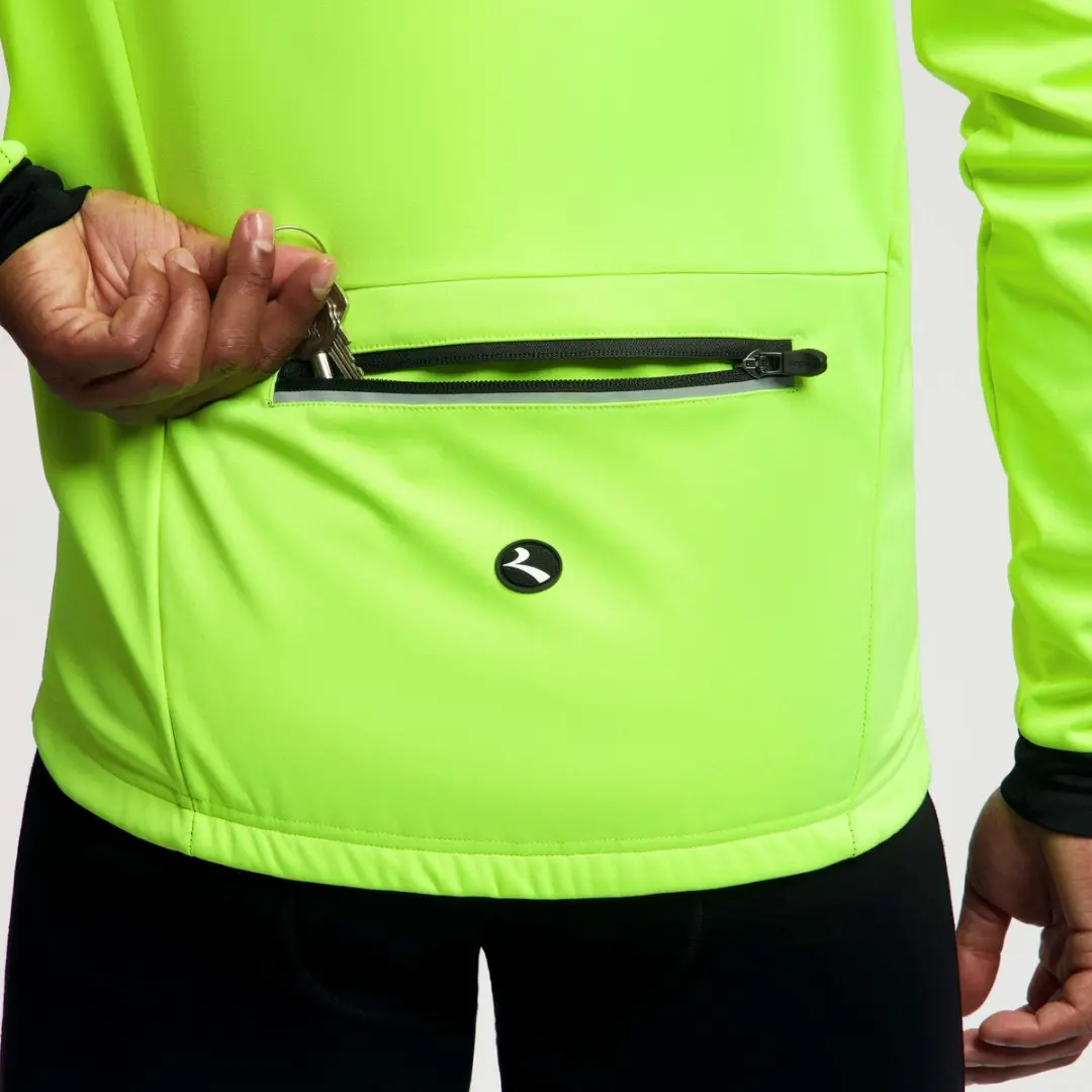Rogelli Core Heren Fietsjack - Fluor/Zwart