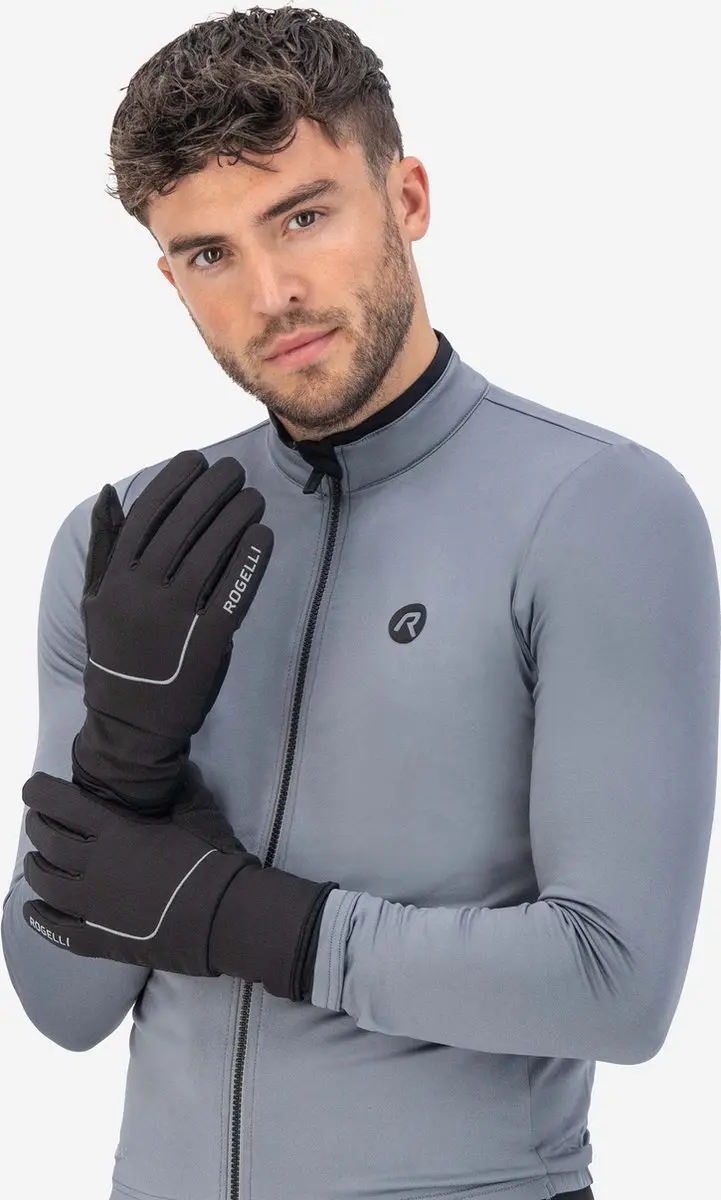 Rogelli Essential Heren Fietshandschoenen XXL - Waterproof - Zwart
