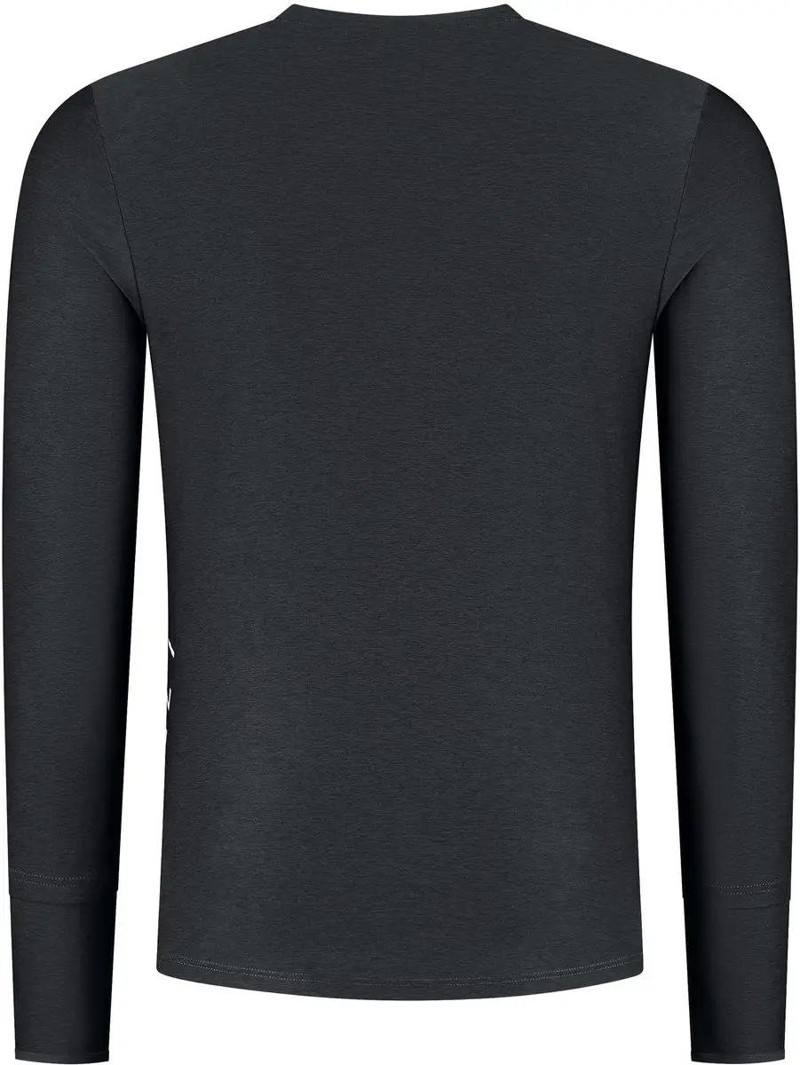 Rogelli Essential Heren Hardloopshirt Lange Mouw RR1010001 - L - Zwart - afbeelding 6 van 6