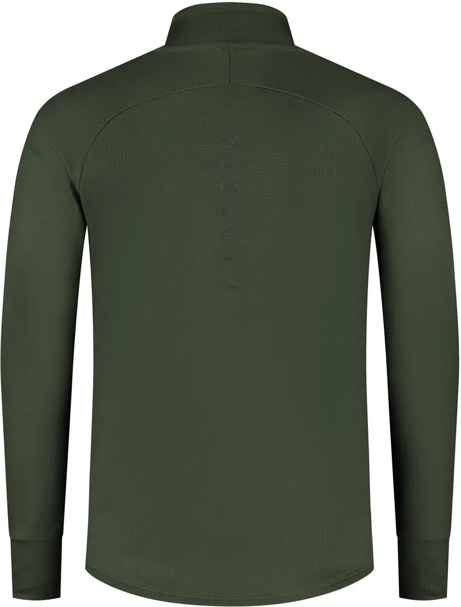 Rogelli Essential Heren Hardloopshirt Lange Mouw XL - Groen - afbeelding 6 van 6