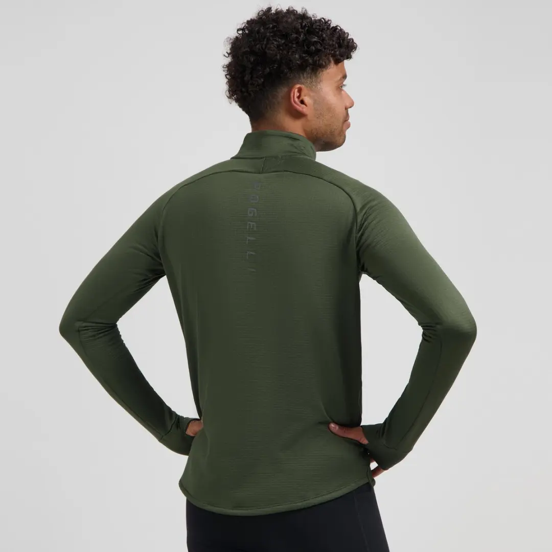 Rogelli Essential Heren Hardloopshirt Lange Mouw XL - Groen