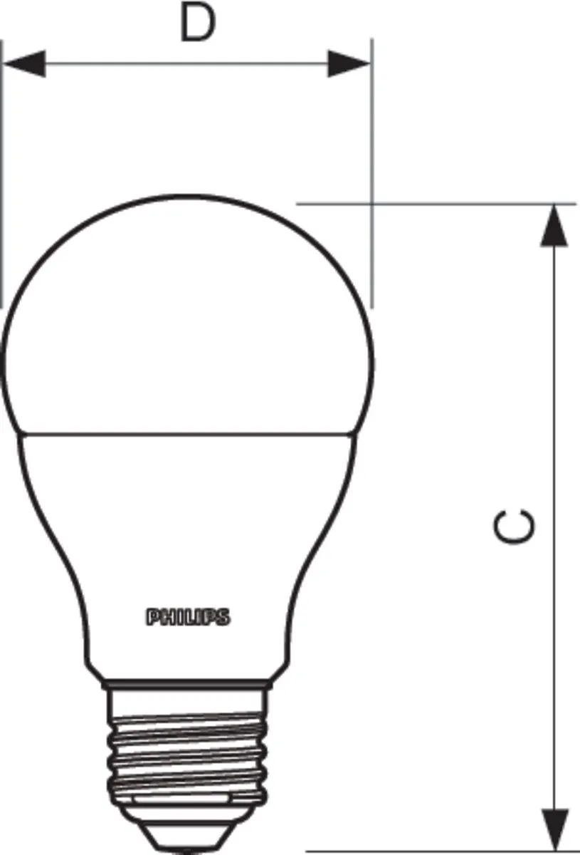 Philips LED CorePro E27 13W Warm Wit - Mat