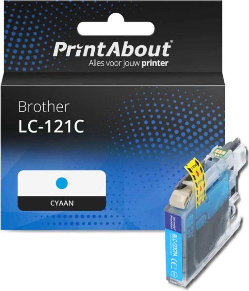 PrintAbout LC-121C Inktcartridge Cyaan