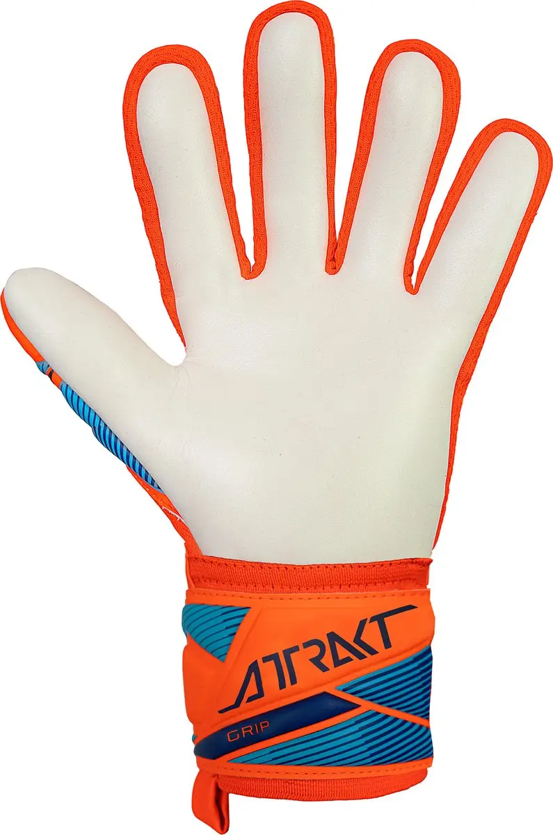 Reusch Attrakt Grip Keepershandschoenen 11 - Blauw Oranje Wit Zwart - afbeelding 3 van 6