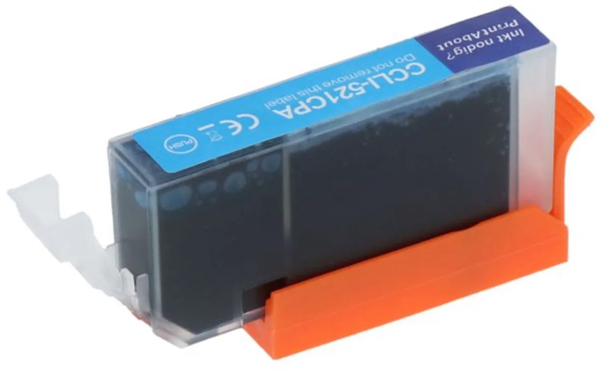 PrintAbout CLI-521C Inktcartridge Cyaan - 13ml - o.a. Canon PIXMA