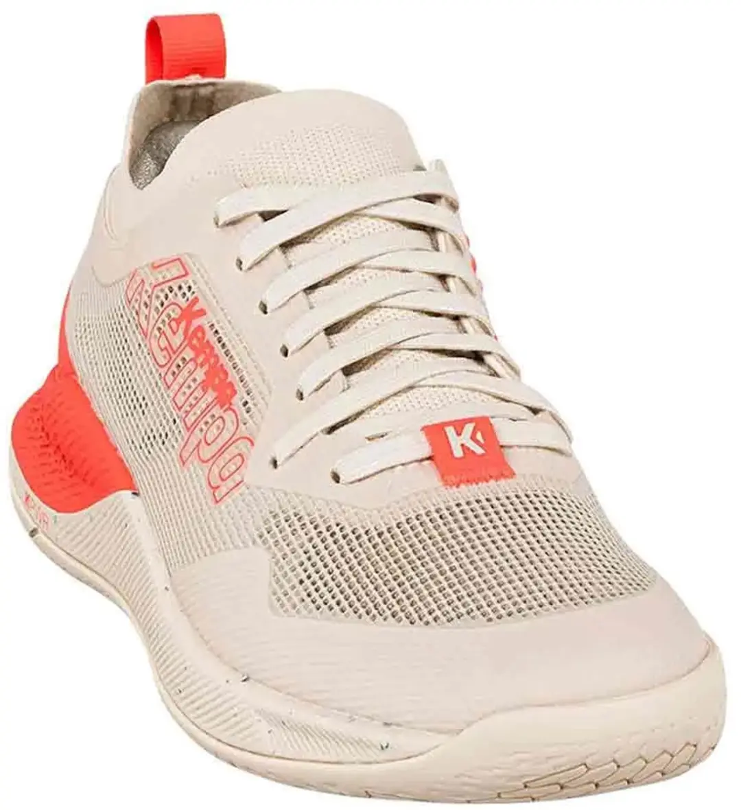 Kempa Kourtfly W Dameshandbalschoenen 39.5 - Beige/Fluo Rood