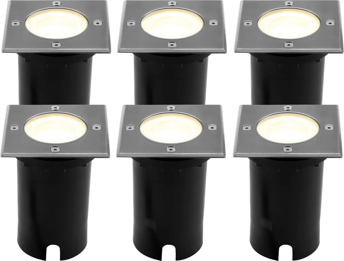 Ledvion 6x LED Grondspot 5W 2700K GU10 IP67 - 9 Stuks