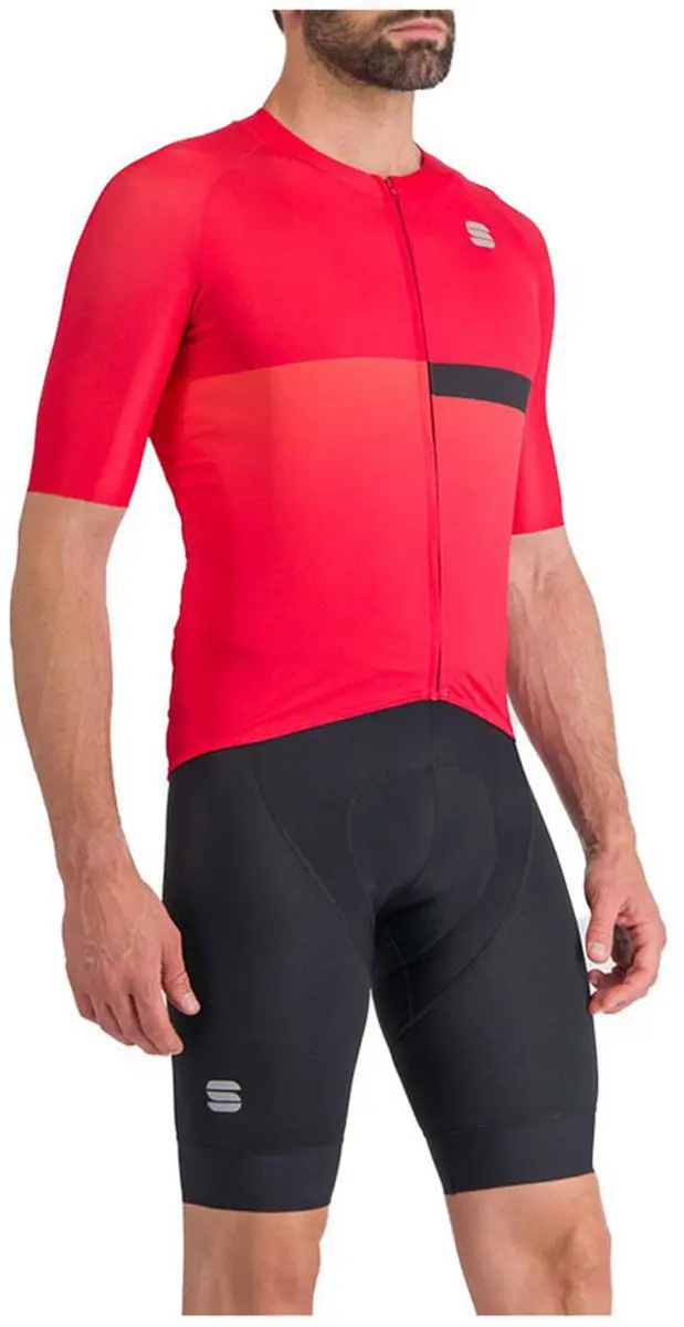 Sportful Bomber Korte Mouw Wielertrui Rood XL Man
