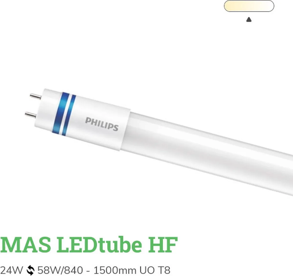 Philips LED T8 MASTER HF Ultra Output 24W 3700lm - 150cm Koel wit