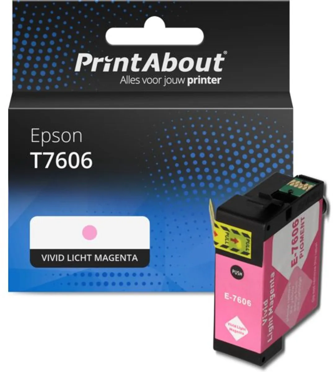 PrintAbout Epson T7606-PA Inktcartridge Magenta