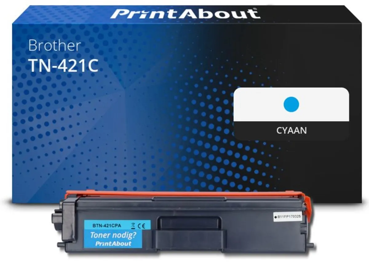 PrintAbout Huismerk Brother TN-421C Toner Cyaan