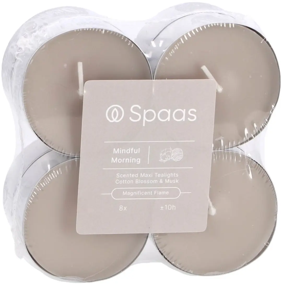 Spaas Maxi Geurtheelichten - 8 Stuks - 10 Uur - Multicolor