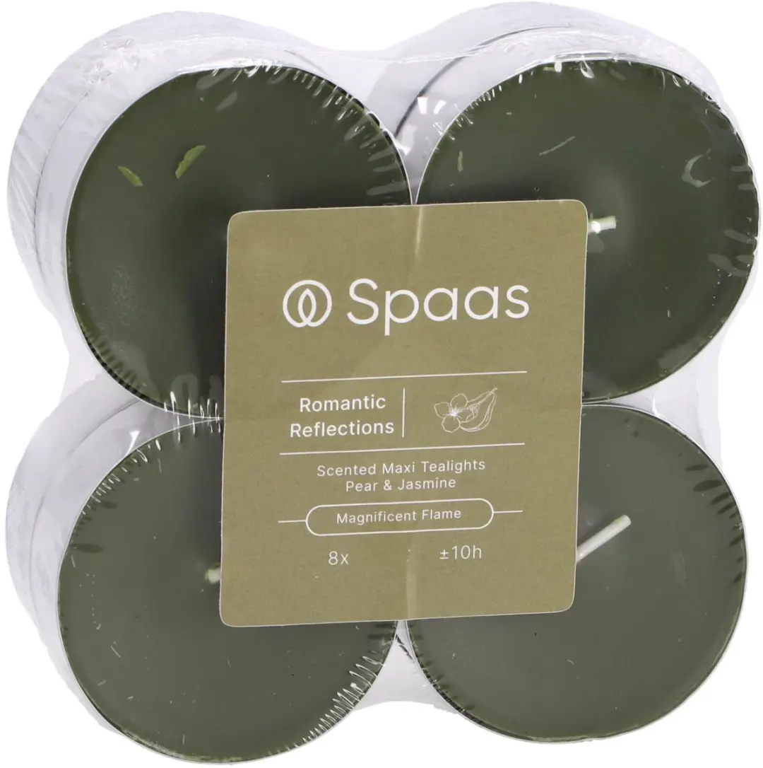 Spaas Geurtheelichten Romantic Reflections - 8 Stuks - 10 Uur