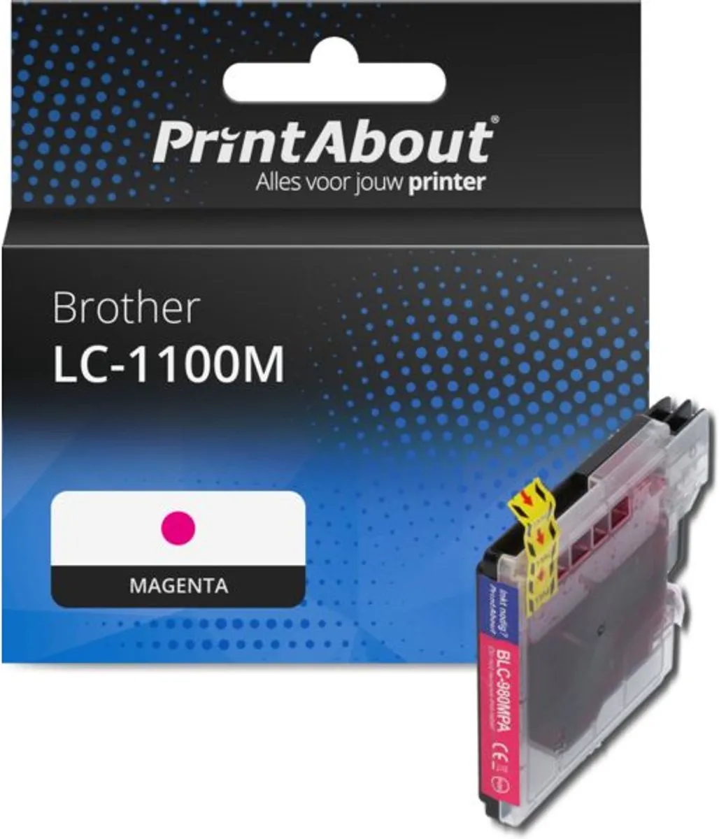 PrintAbout LC-1100M Inktcartridge Magenta