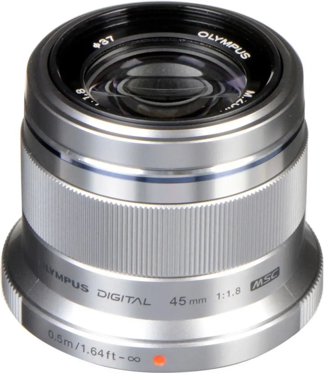 Olympus M.Zuiko Digital 45mm f/1.8 - Zilver