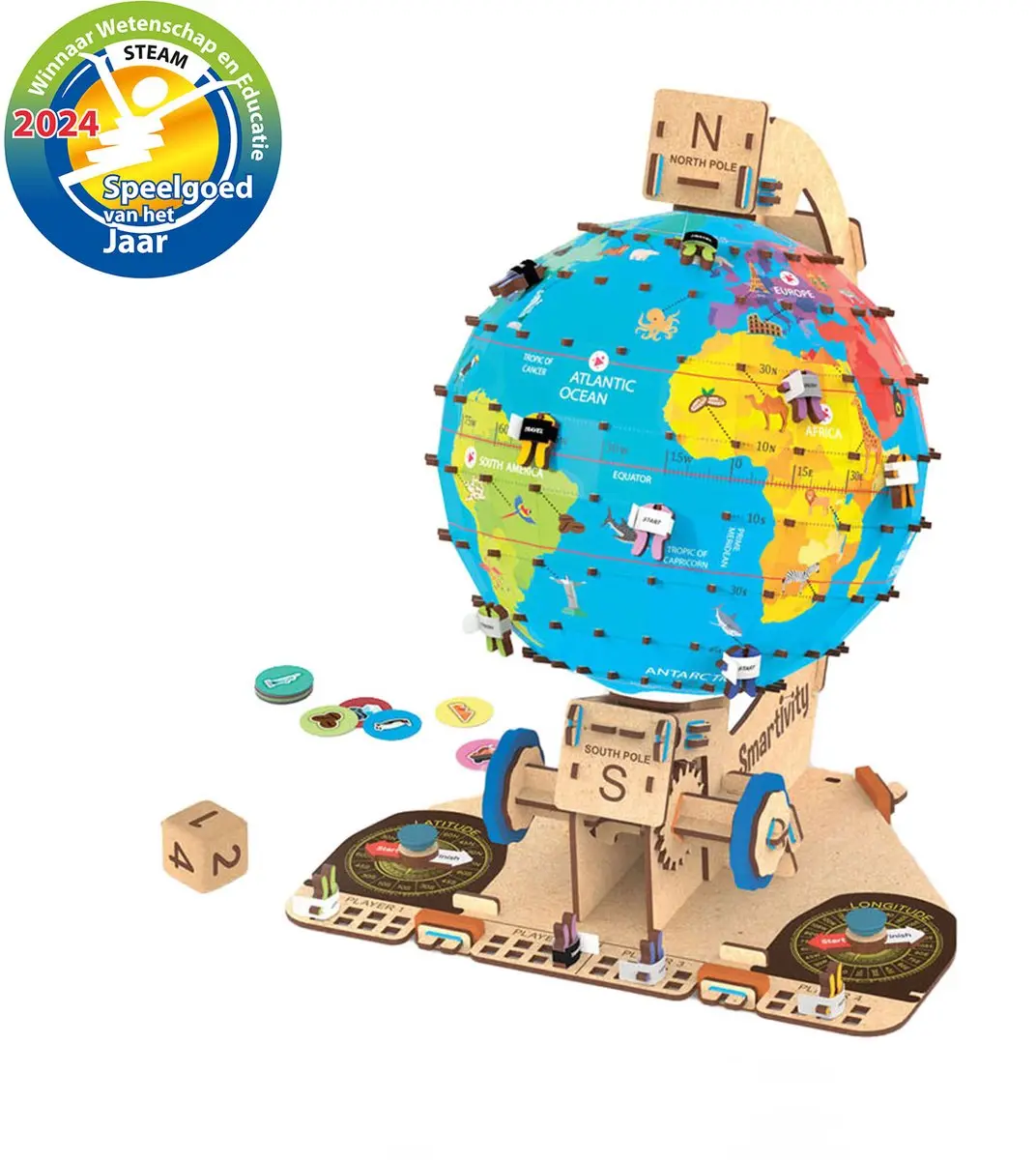 SmartGames Globe Trotters Constructiespeelgoed - 2 Delen - Meerkleurig - afbeelding 2 van 6