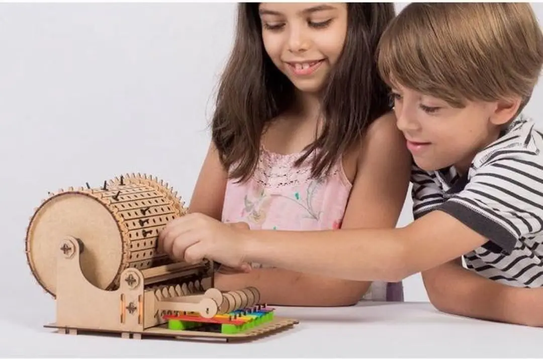 SmartGames Music Machine Bouwpakket - Mechanisch Draaiorgel & Xylofoon - 1 Stuk - afbeelding 3 van 6