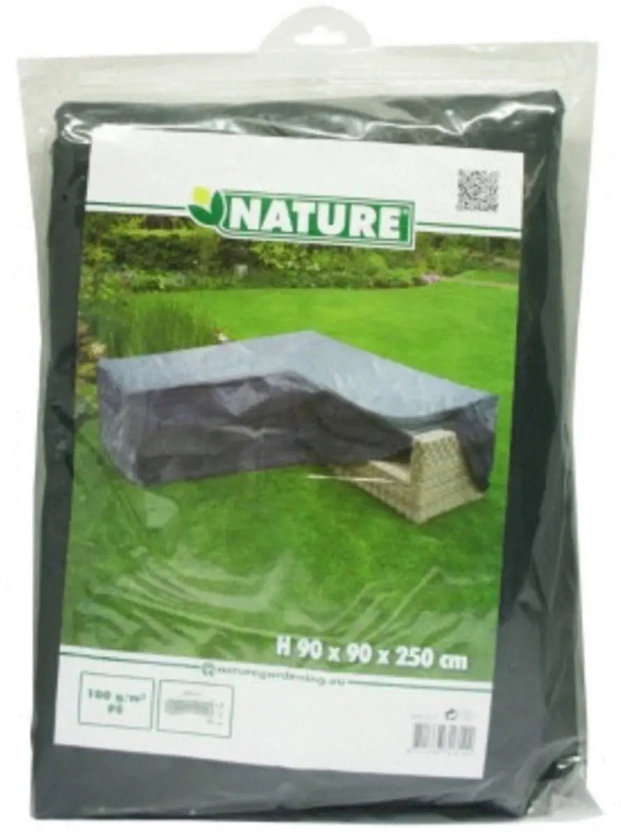 Nature Tuinmeubelhoes Loungeset L - 90x250x90cm Grijs - afbeelding 6 van 6