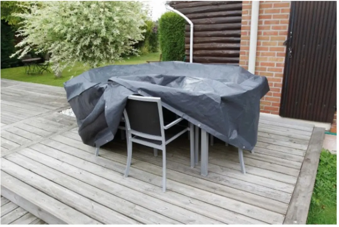 Nature Tuinmeubelhoes Rond Ø205cm - Grijs - afbeelding 2 van 5