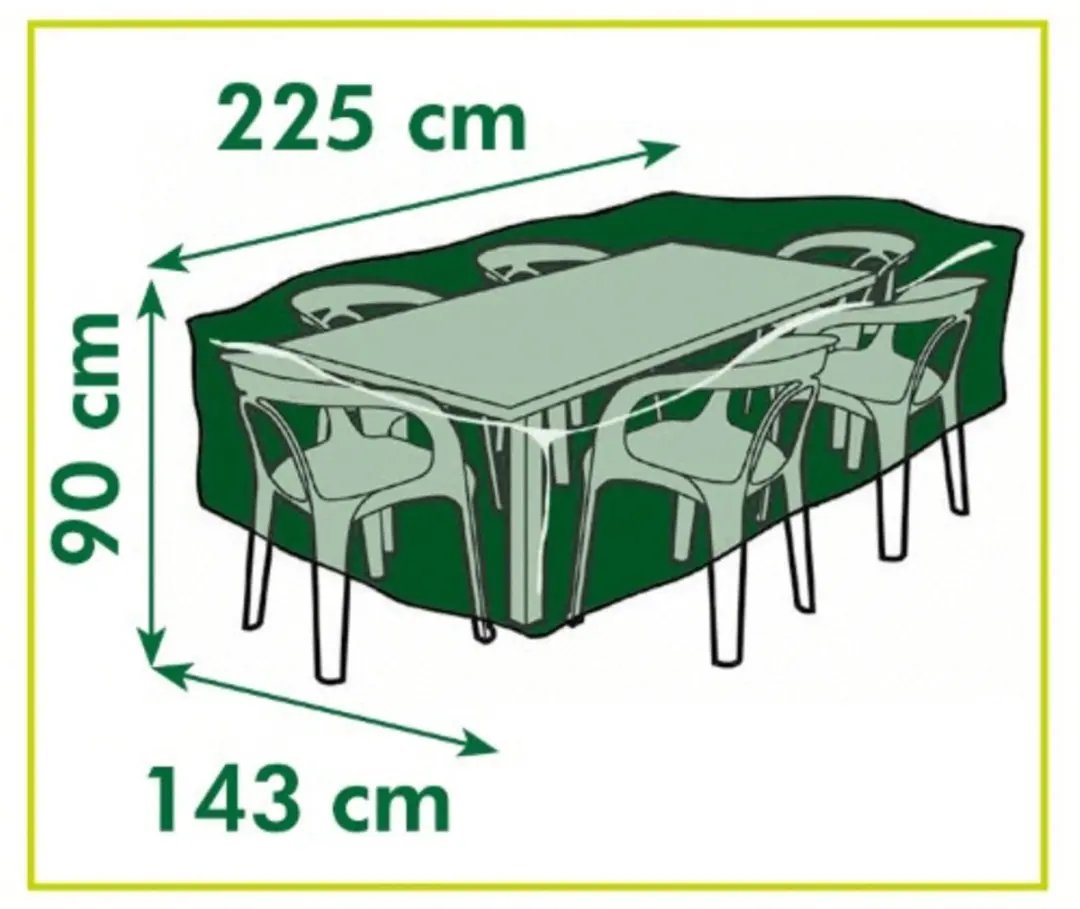 Nature Tuinmeubelhoes 90x225x143cm - Grijs - afbeelding 4 van 6