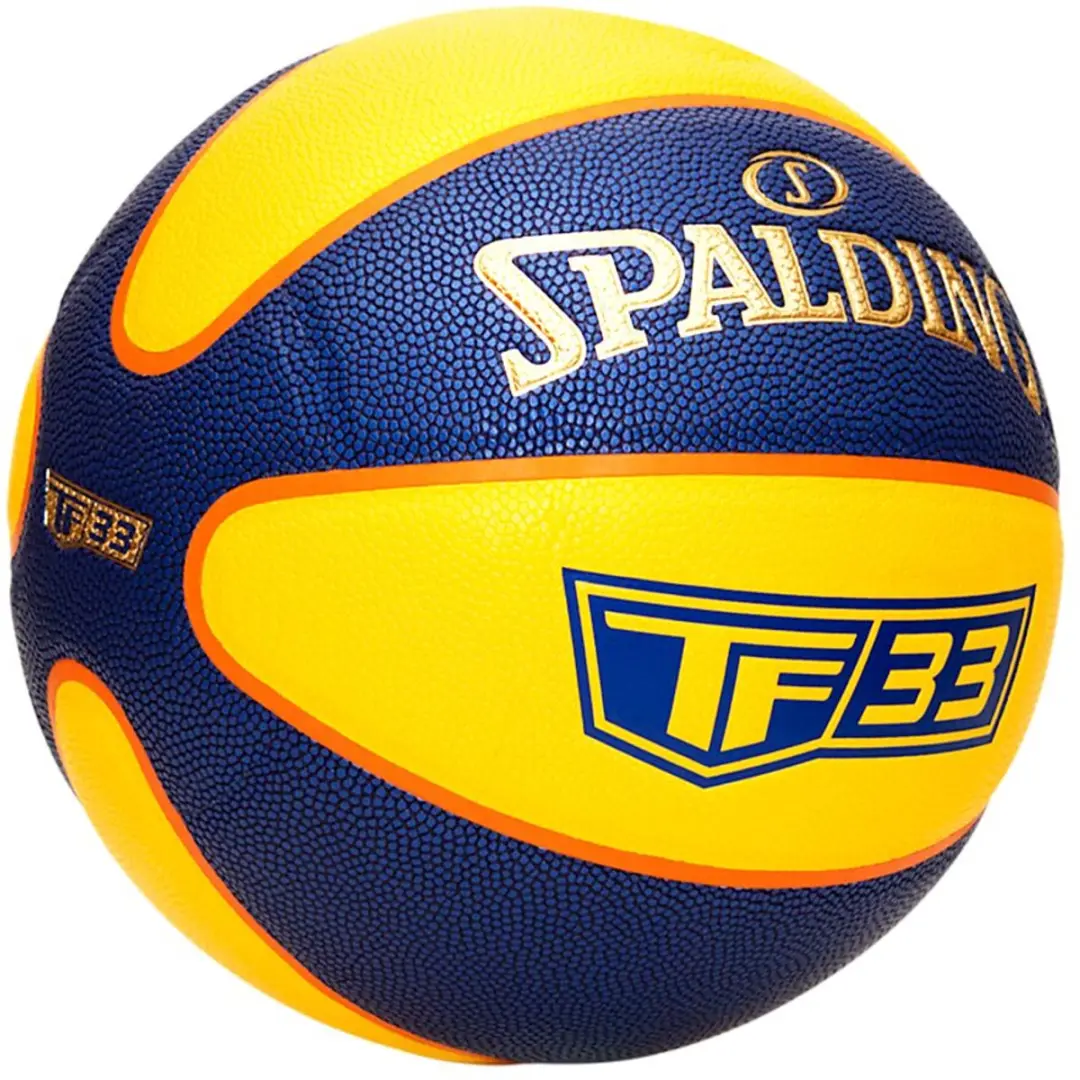 Spalding TF-33 Goud Basketbal 7 - Geel/Blauw