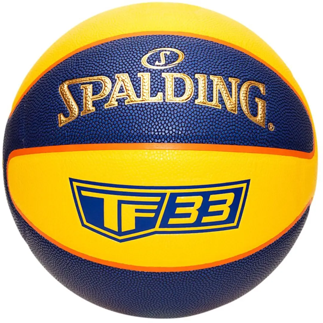 Spalding TF-33 Goud Basketbal 7 - Geel/Blauw