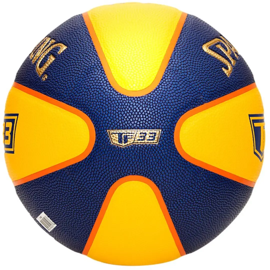 Spalding TF-33 Goud Basketbal 7 - Geel/Blauw