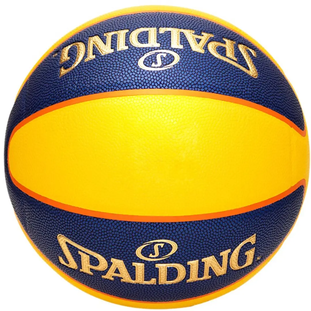Spalding TF-33 Goud Basketbal 7 - Geel/Blauw