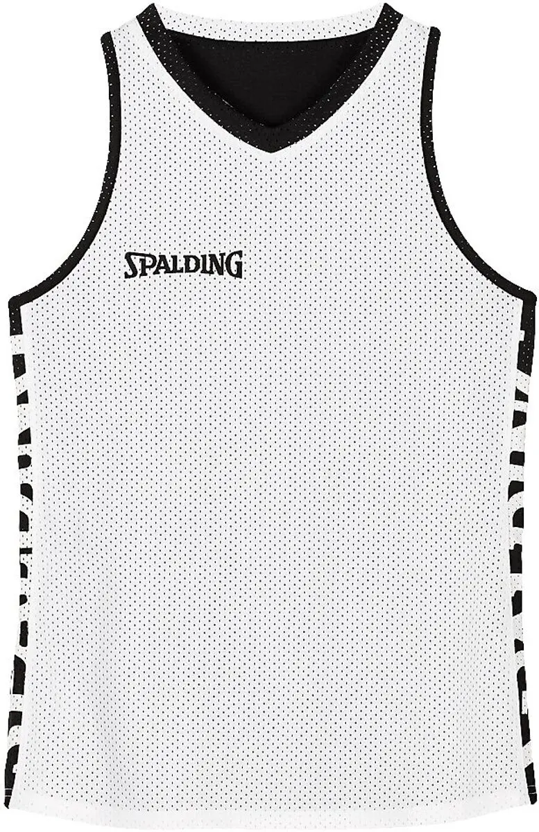 Spalding Essential Reversible Tanktop - Zwart/Wit/XL - afbeelding 4 van 6