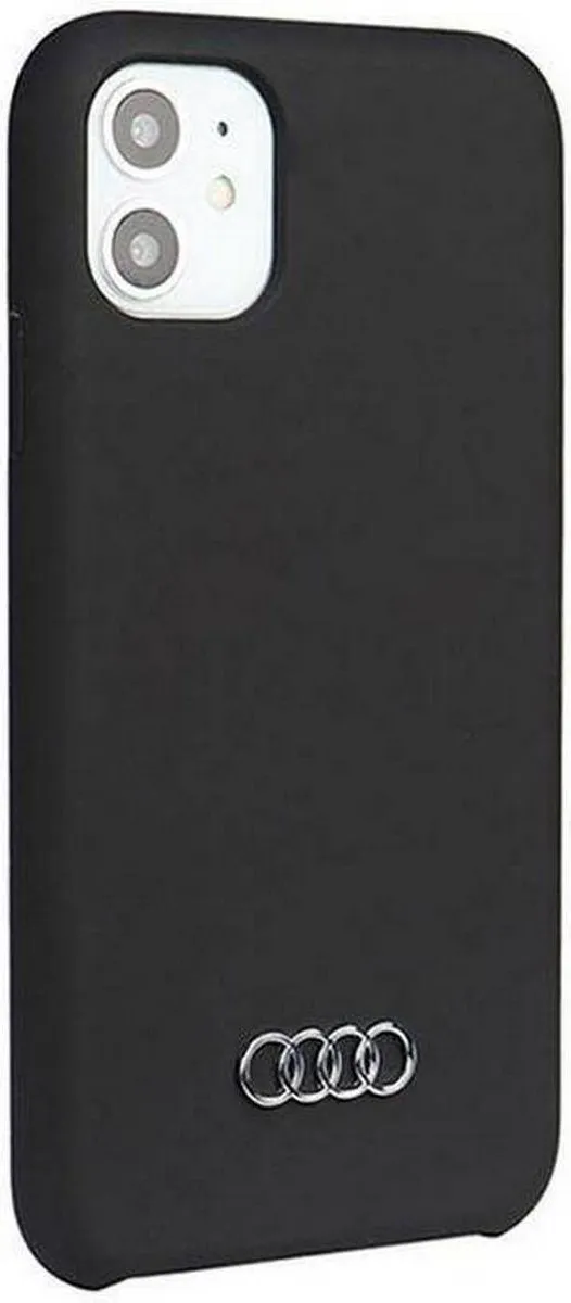 Audi Silicone Back Case iPhone 11/XR - Zwart