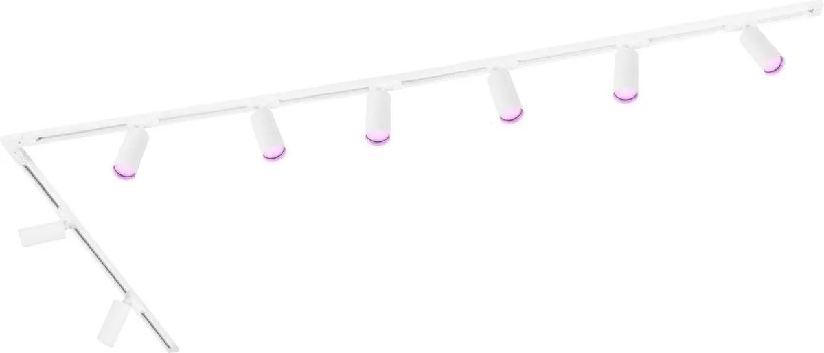 Ledvion Smart LED Railverlichting 3M - 8 Spots RGBW 4.9W
