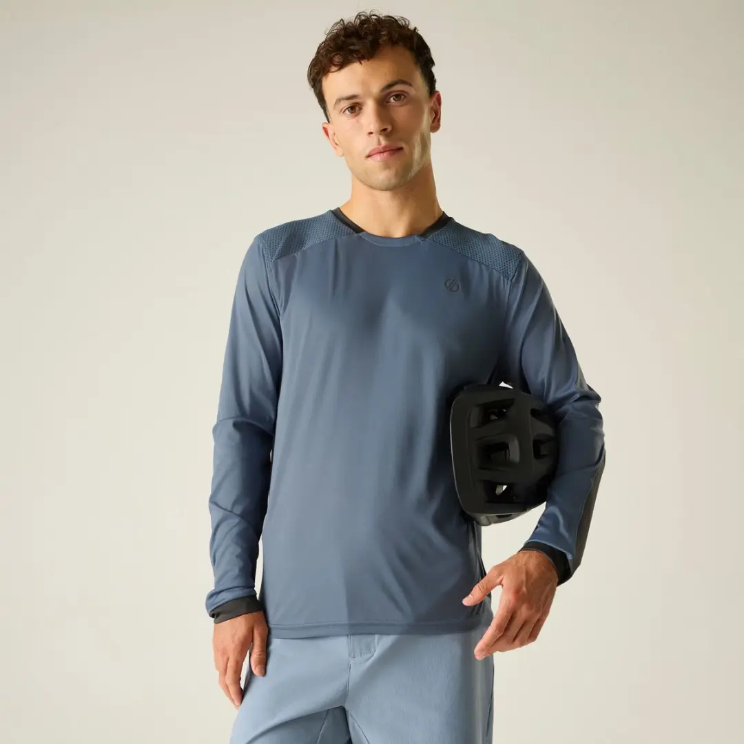 Dare2B Heren Trackstand Ace Fietsshirt met lange mouwen