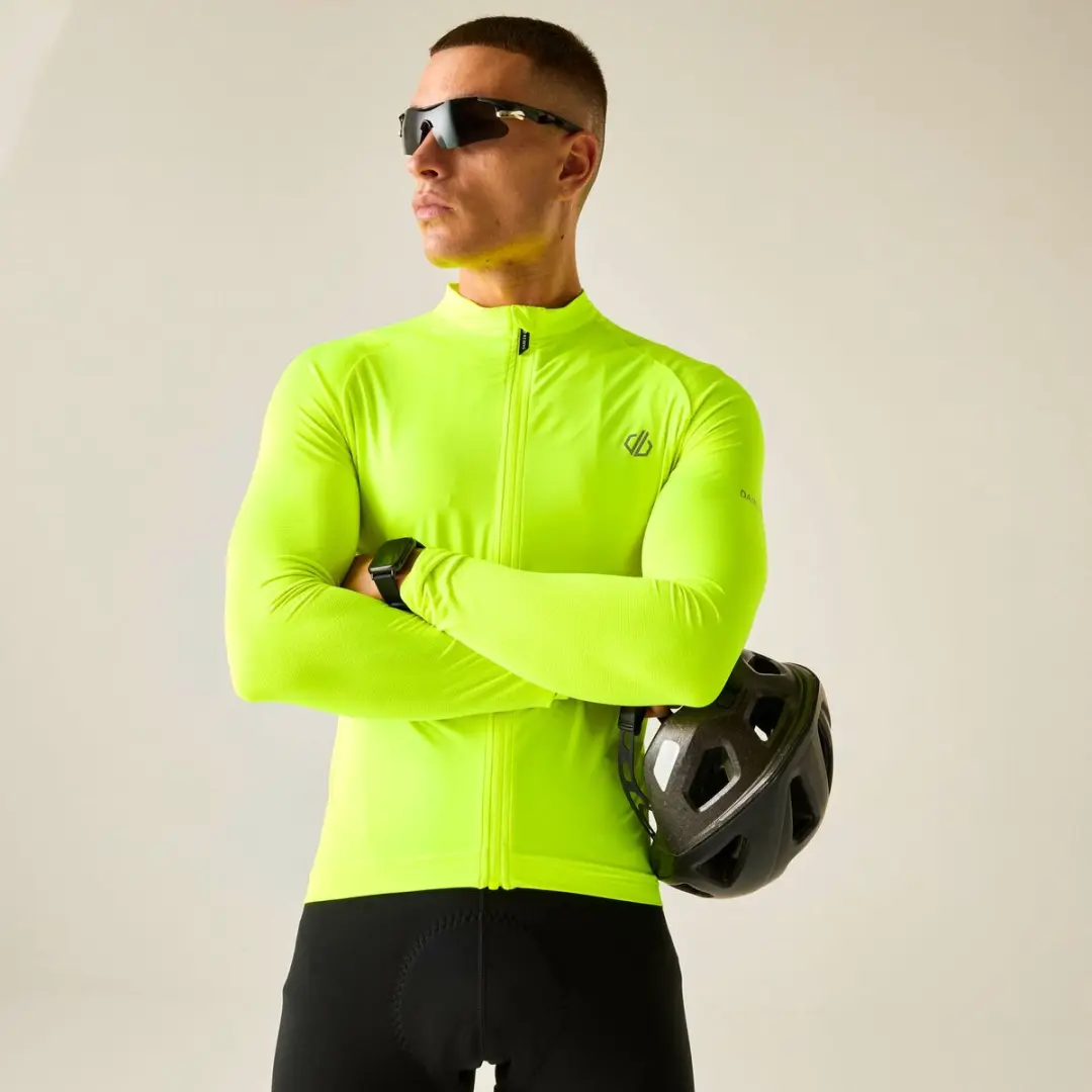 Dare2B Heren Lightning Fietsjersey met lange mouwen