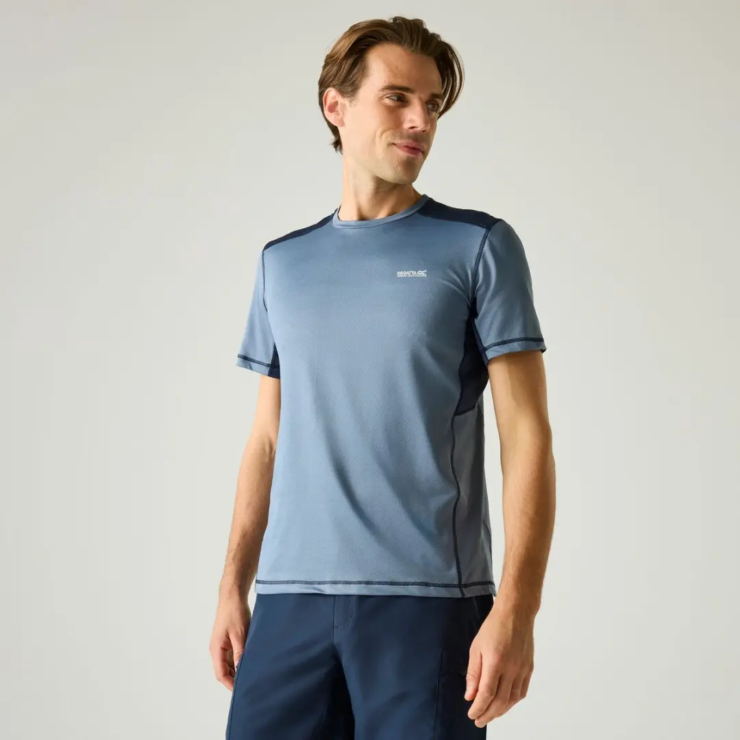 Regatta Virda Heren T-shirt Blauw - XXL - afbeelding 4 van 6