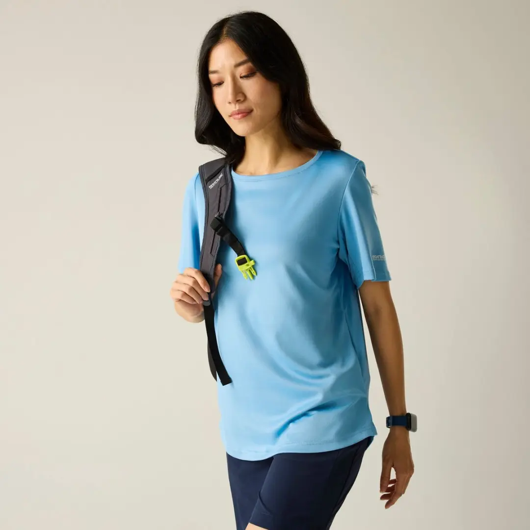 Botanna dames T-shirt met korte mouwen, sneldrogend en met logo