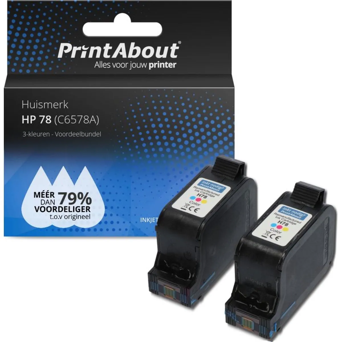 PrintAbout C6578A-PA2 Inktcartridge 3-Kleuren