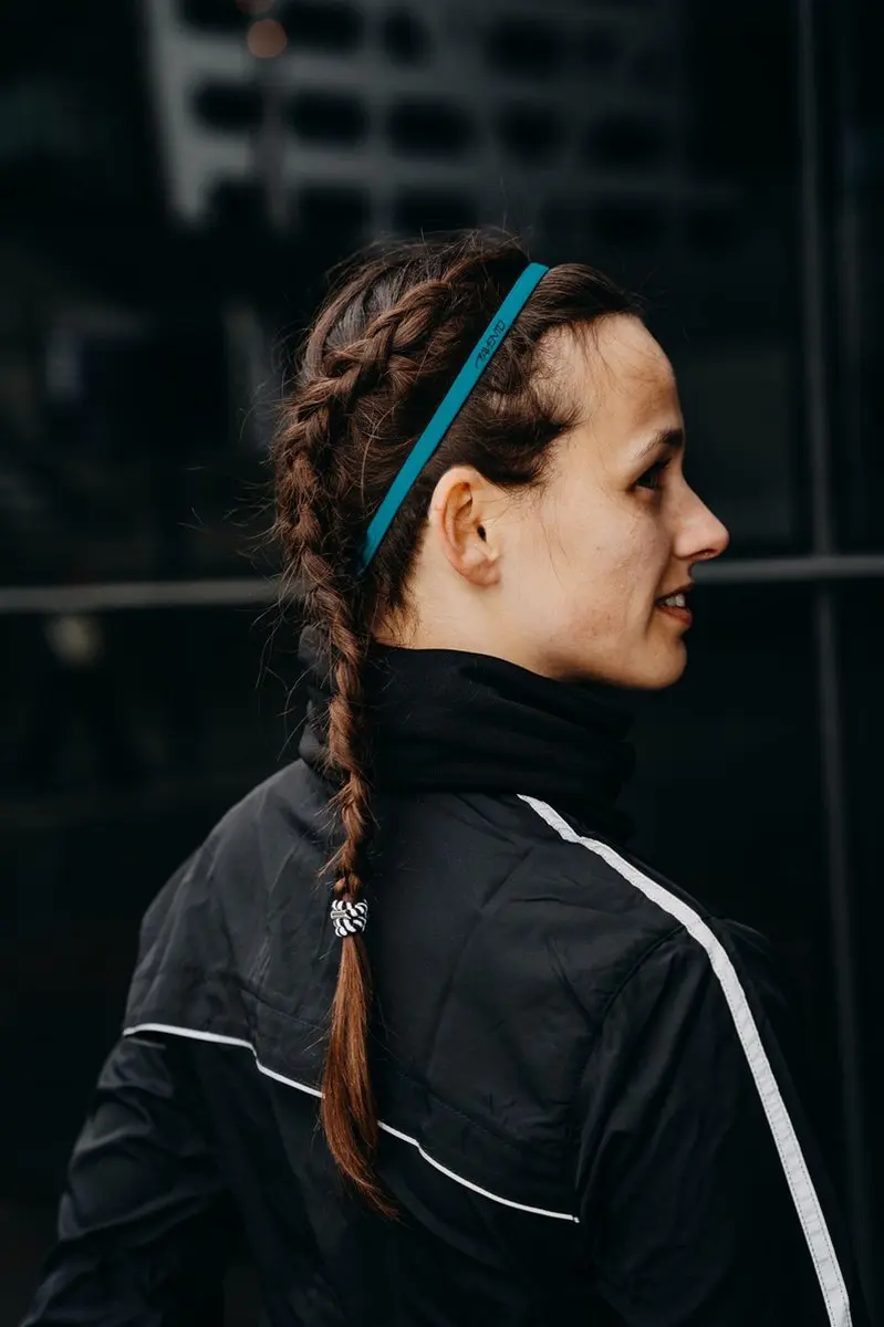 Avento Sporthaarband - 3 Stuks - Blauw/Zwart/Grijs