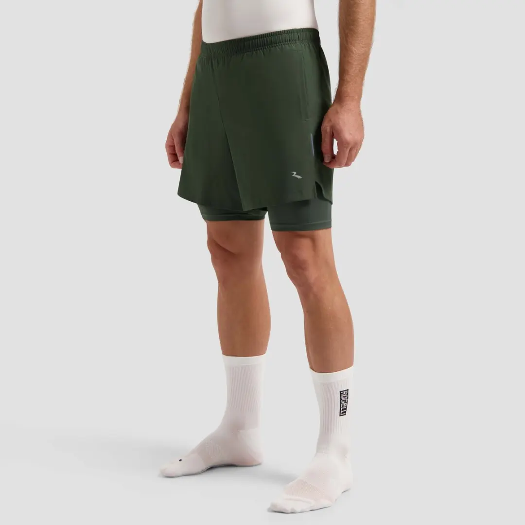 Rogelli Essential Heren 2-in-1 Hardloopshort