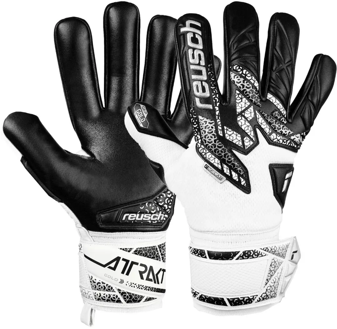 Reusch Attrakt Gold NC Black White Keepershandschoenen