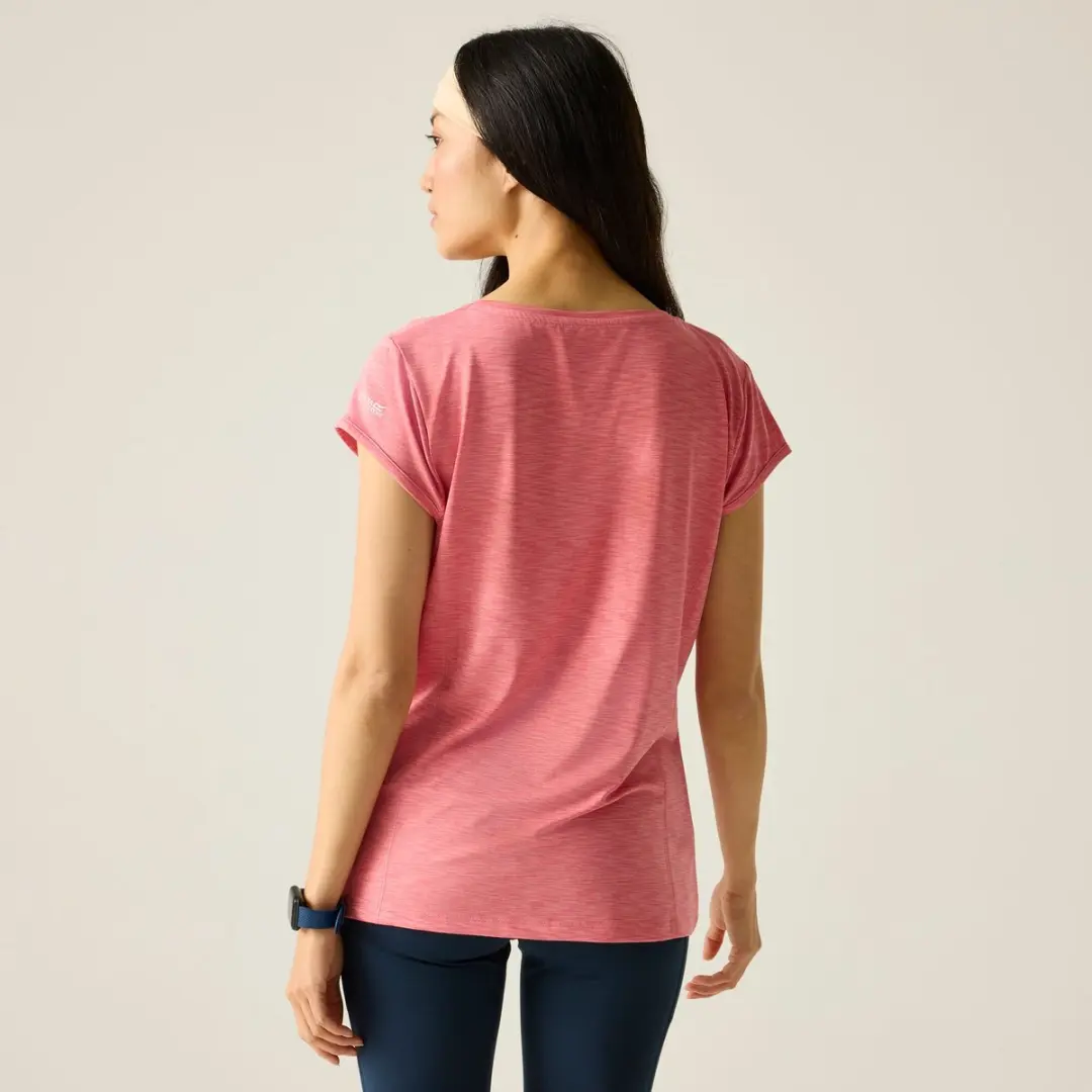 Regatta Dames Hyperdimension II T-shirt RWT249-ZRX - Maat 46 - Roze