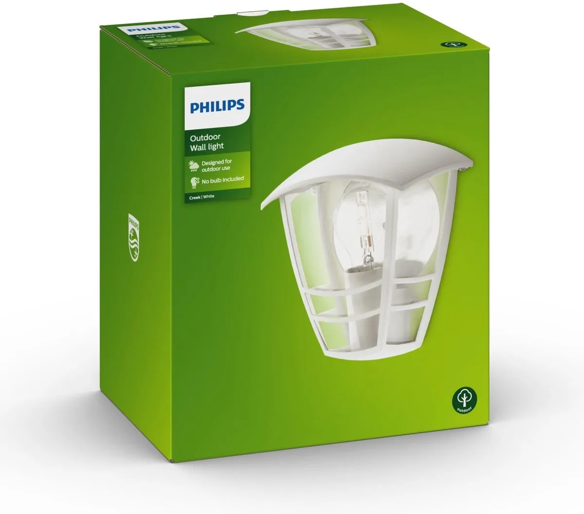 Philips MyGarden Creek Wandlamp E27 60W - Wit